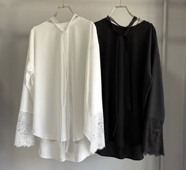 画像1: ●期間限定●ご予約10倍ポイント●【Margaux Vintage】●シアーロンTカフスレース（予約/7-8月） (1)