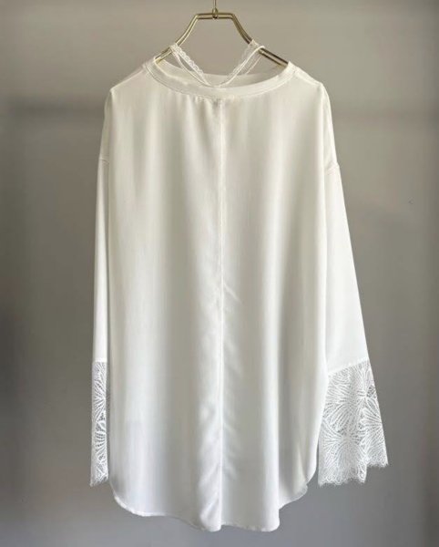 画像3: ●期間限定●ご予約10倍ポイント●【Margaux Vintage】●シアーロンTカフスレース（予約/7-8月） (3)