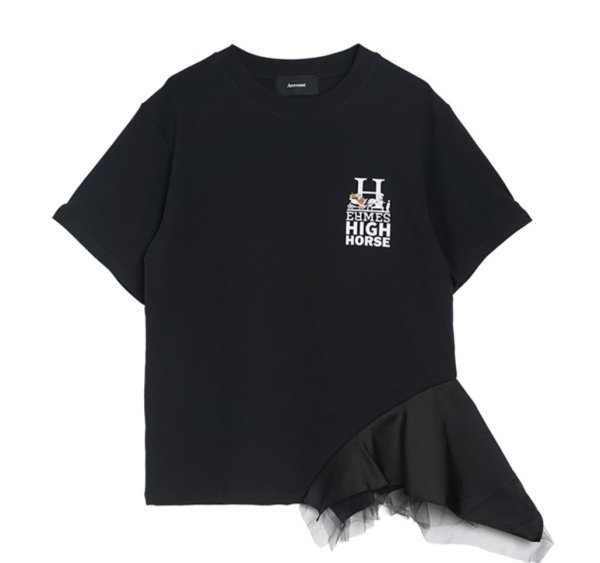 画像1: ●期間限定●ご予約5倍ポイント●パロディシリーズ【4/28 LIVEアイテム】●アシメデザインパロディT【H】TYPE（予約/6月） (1)