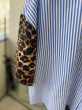 画像3: ●期間限定●ご予約5倍ポイント●【4/28 LIVEアイテム】●ストライプ×レオパードデザインシャツ（予約/6月） (3)