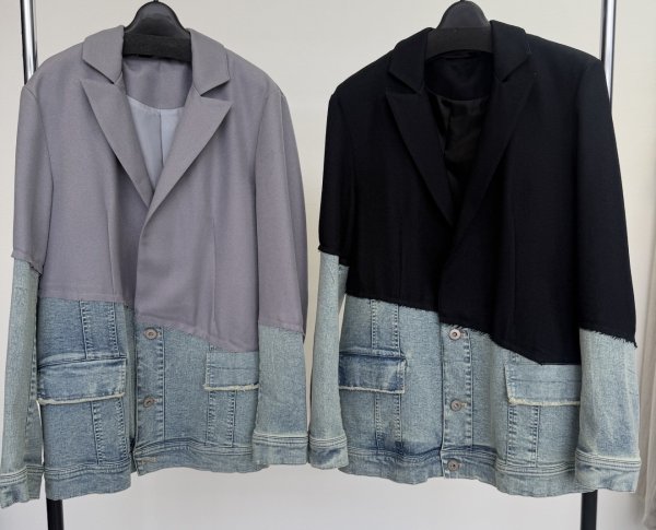 画像1: ◆数量限定◆メーカー確認後お取り寄せ◆メーカー在庫限り【4/28 LIVEアイテム】●デニムドッキングジャケット（メーカー確認後お取り寄せ） (1)