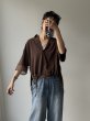 画像2: ●ゴールデンウイークSPECIAL対象●【5/1 LIVEアイテム】●シアー切替スキッパーシャツ（予約/6-7月） (2)