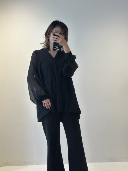 画像2: ●期間限定●ご予約10倍ポイント● ayane 【5/18 LIVEアイテム】バルーンシルエットフーディチュニック（予約/8-9月） (2)