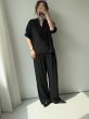 画像3: ●接触冷感◎クールタッチSETUPシリーズ●【6/9LIVEアイテム】クールタッチキーネックトップス＜セットアップ可能＞ (3)