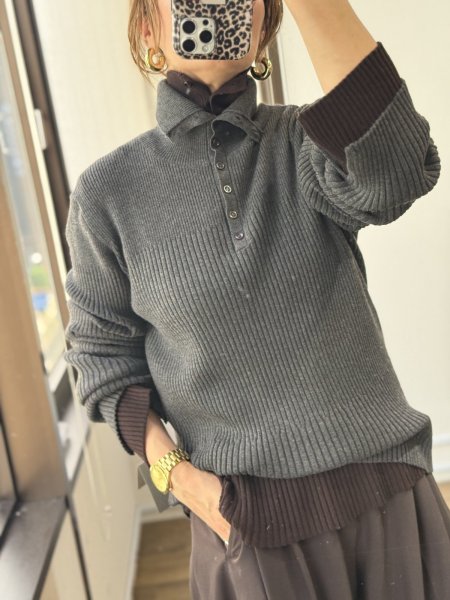 画像6: ●めちゃくちゃ伸びーーる着心地満点の素材◎期間限定●ご予約10倍ポイント●PRIORITY【6/19 LIVEアイテム】タートルリブニットPO（予約/10月） (6)