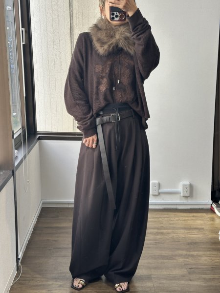 画像12: ●今回展で一番推したい！イチオシボトムはこれ！キレイ目にもカジュアルにも使えるキレイ目カーヴィ出ました◎34サイズも出来ました●ご予約10倍ポイント●PRIORITY【6/19 LIVEアイテム】2タックカーヴィパンツ（予約/9月） (12)