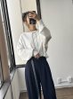 画像1: ●2人ともおすすめ！これ、めちゃ素敵です！大人のこなれ感●期間限定●ご予約10倍ポイント●PRIORITY【6/19 LIVEアイテム】ショートニットPO（予約/10月） (1)