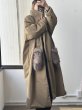 画像2: ●今回展LAMER推しのシリーズアイテム◎弱撥水＆軽量！中綿アウター●この長さで中綿はなかなか無い！●ご予約10倍ポイント●PRIORITY【6/19 LIVEアイテム】弱撥水パデッドコート（予約/10月） (2)