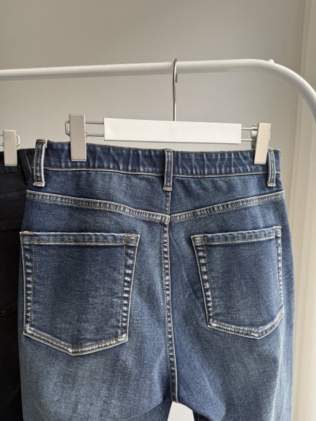 画像11: ●激推しデニムシリーズに裏起毛が登場！●期間限定/ご予約10倍ポイント●【7/11 LIVEアイテム】裏起毛テーパードスリットスキニー（予約/10-11） (11)